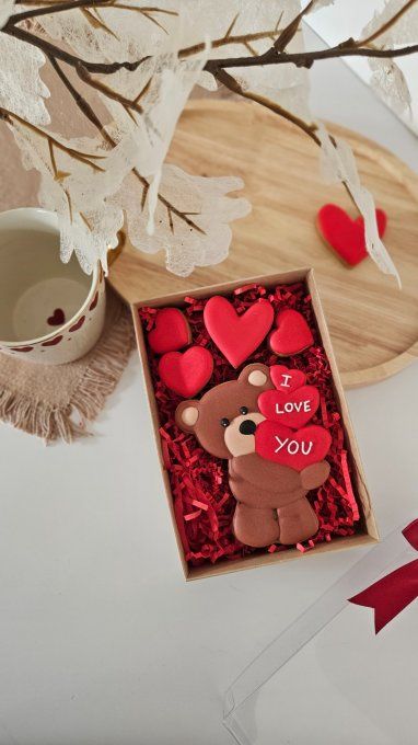 Coffret Saint-Valentin – Ourson “I Love you”