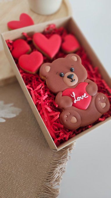 Coffret Saint-Valentin – Ourson “Love”