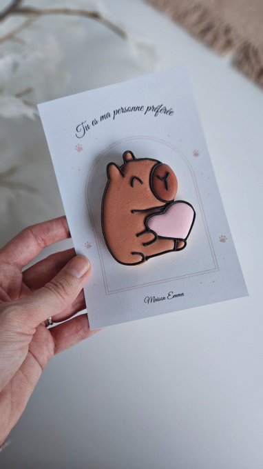 Biscuit Capybara coeur - Saint Valentin - Copie
