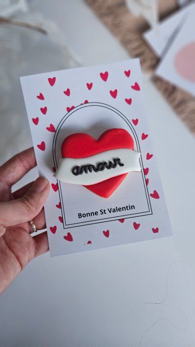 Biscuit coeur "Amour" - Saint Valentin