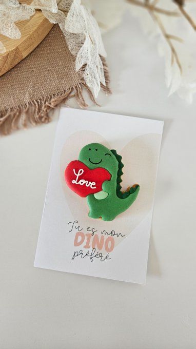 Biscuit dinosaure “Love” – Saint-Valentin - Copie