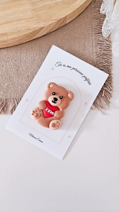 Biscuit ourson “XOXO” – Saint-Valentin