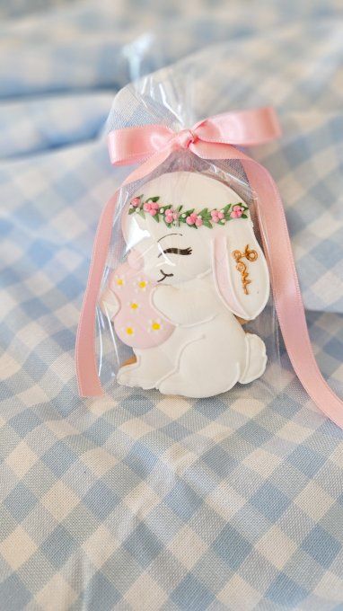 Biscuit  lapine de Pâques personnalisable