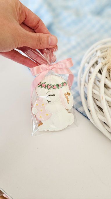 Biscuit lapine de Pâques personnalisable