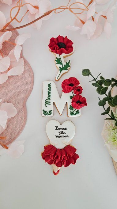 Biscuit coquelicot – Fête des Mères - Collection Coquelicot