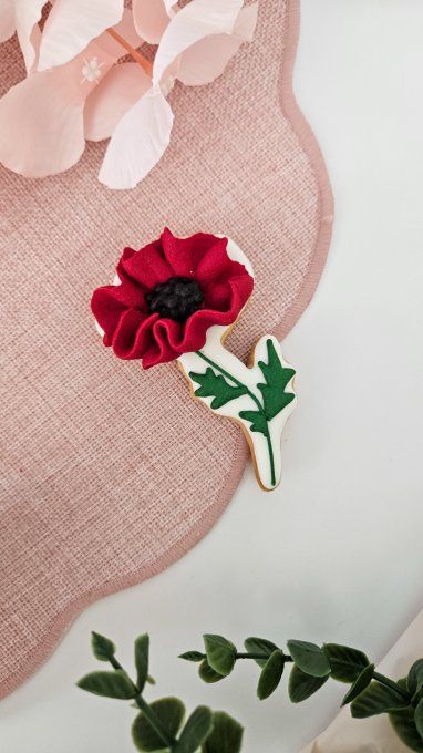 Biscuit coquelicot – Fête des Mères - Collection Coquelicot