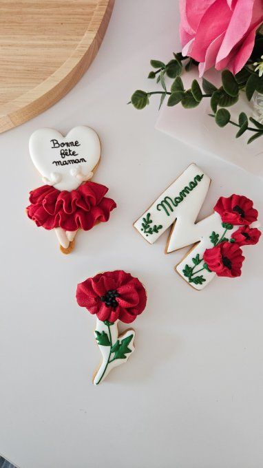 Biscuit coquelicot – Fête des Mères - Collection Coquelicot