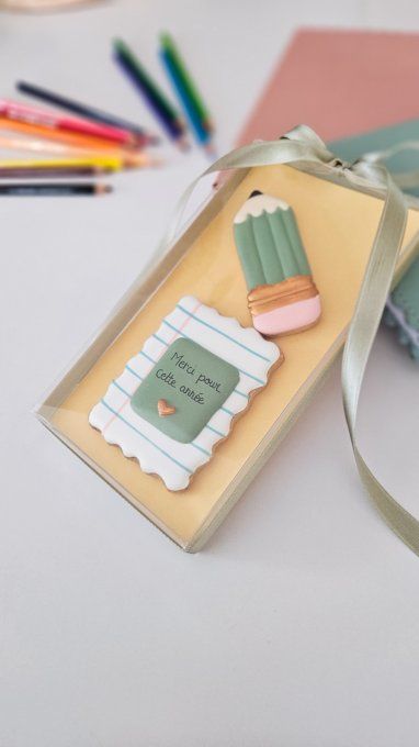 Coffret duo de sablés décorés – Cadeau de fin d'année 