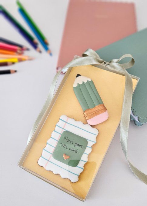 Coffret duo de sablés décorés – Cadeau de fin d'année 