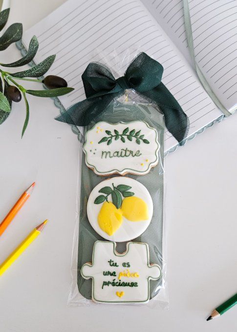 Coffret de sablés décorés Maître Citron – Cadeau de fin d'année