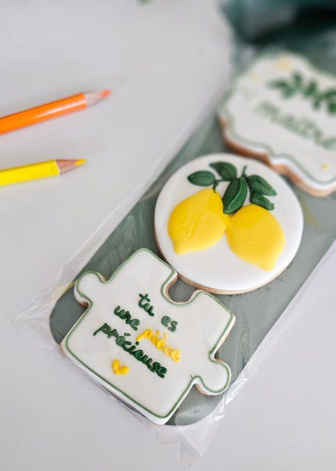 Coffret de sablés décorés Maître Citron – Cadeau de fin d'année