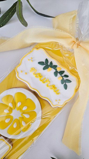 Titre Sablés décorés Nounou Citron – Tu es une pièce précieuse